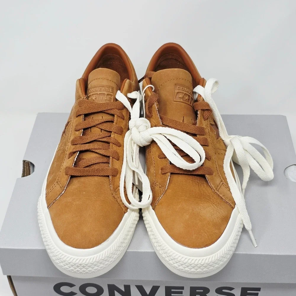 Converse One Star Pro Nubuck Warm Tan & Egret Skate Shoes Mens 8‎ Womens 9.5 - Picture 6 of 7